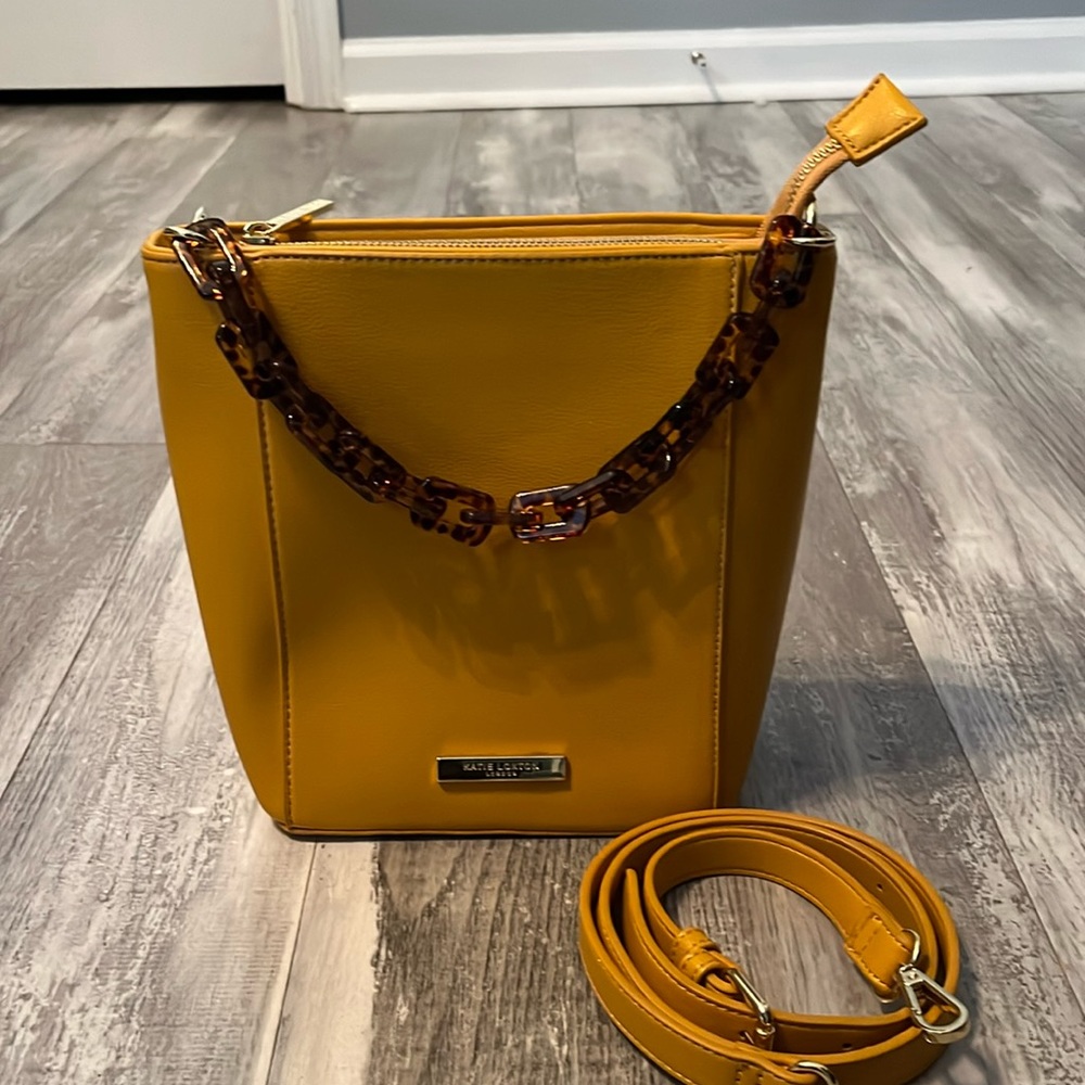 Katie Loxton Ayla Tortoiseshell Ochre Bag NWOT
